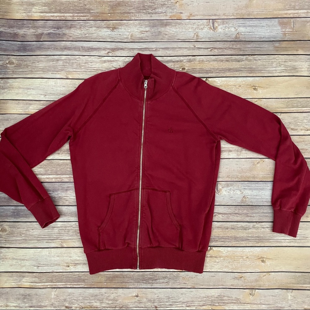 Vintage Ferrari Red Zip up Sweater, Ladies XL